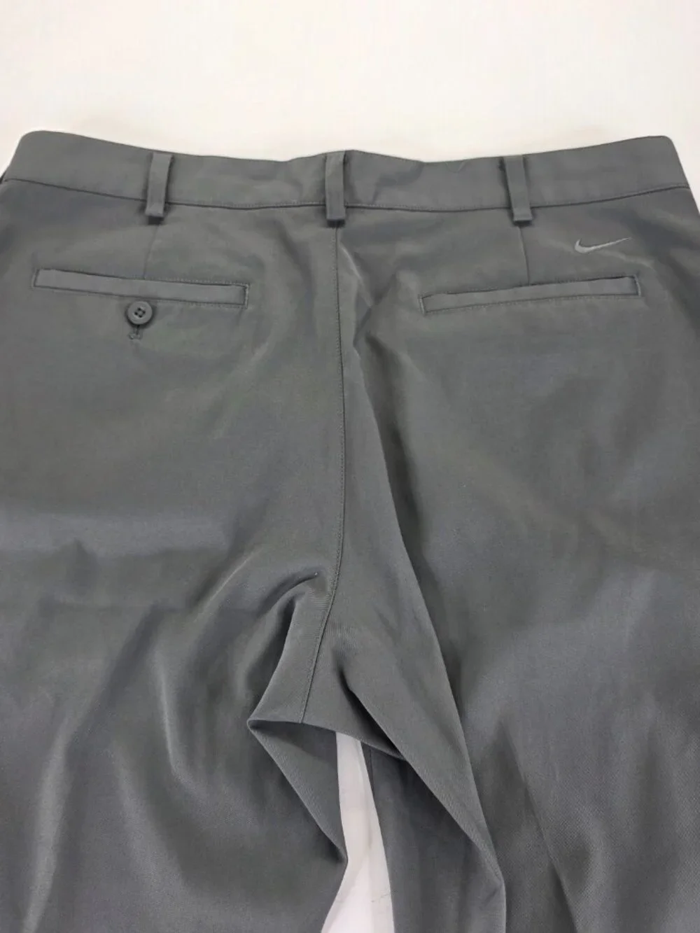 Nike Dri Fit Golf Pants Mens 34x30 Grey Straight Performance Golf Trousers
